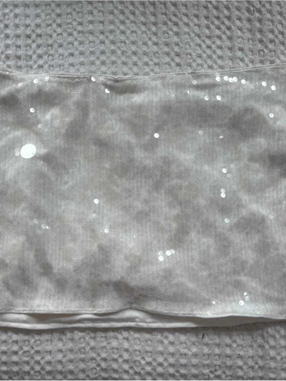 Amazon white sequin